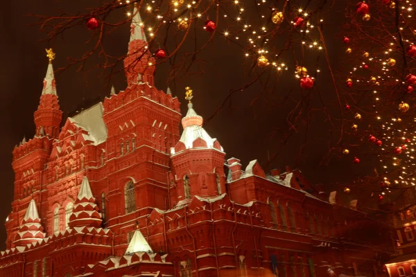 Weihnachten in moskau, russland. — Stockfoto