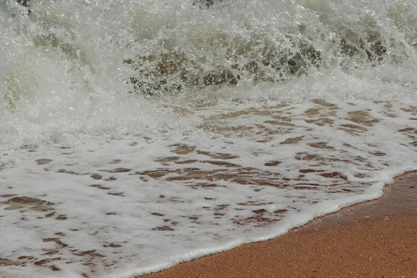 Achtergrond Van Kustlijn Overheen Kerch Krim — Stockfoto