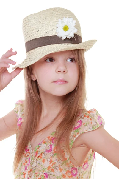 Kid and flower — Stock Photo, Image