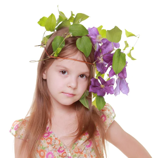 Little model posing on camera — Stock Photo, Image