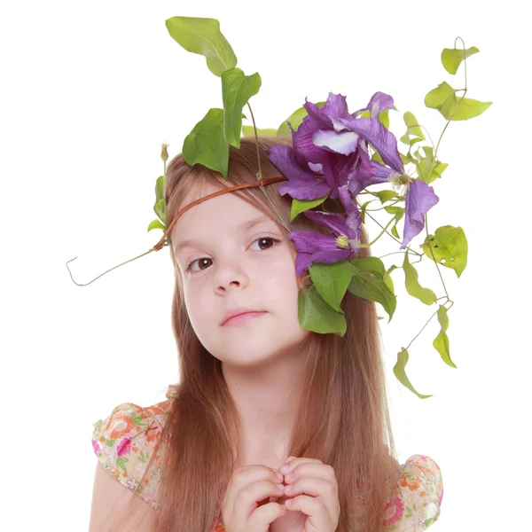 Pequeña modelo posando en cámara — Foto de Stock