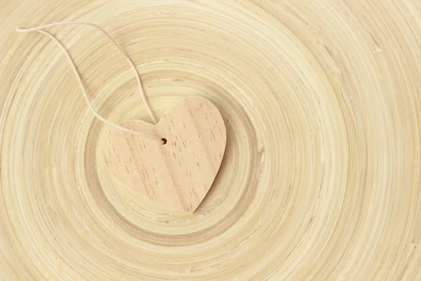 Деревянный символ любви — стоковое фото