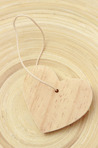 Wooden love symbol