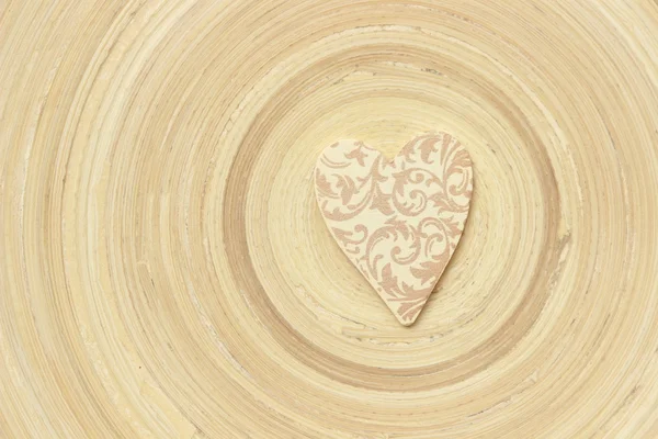 Wooden love symbol — Stock Photo, Image