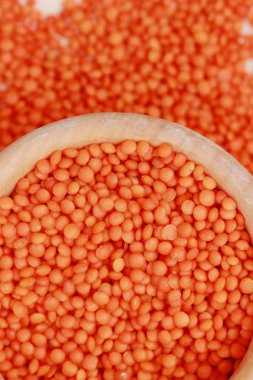 Mercimek dokulu backgroun yakın çekim