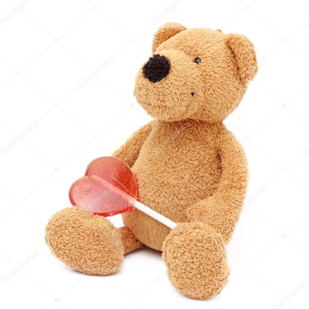 love symbol teddy bear