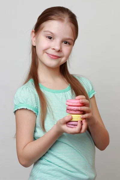 Little girl and food — Stock Photo, Image