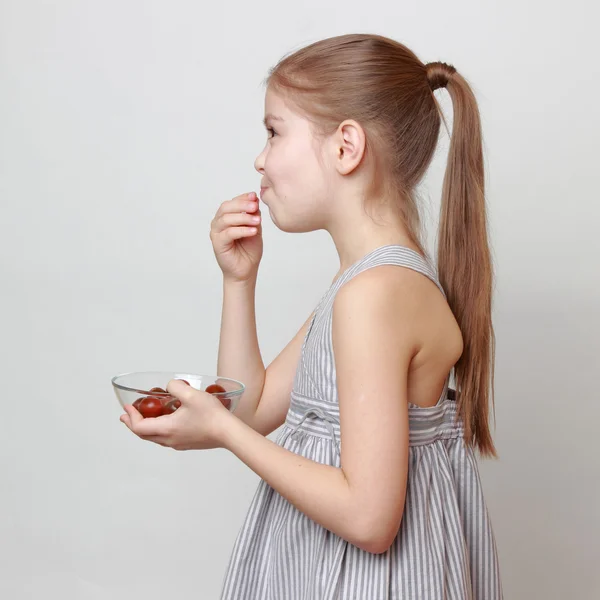 Kid na téma jídlo a pití — Stock fotografie