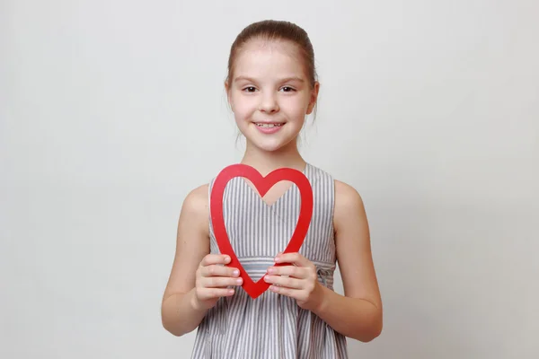 Kid holding Simbolo vacanza — Foto Stock