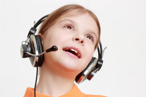 Active kid singing — Stock Photo, Image