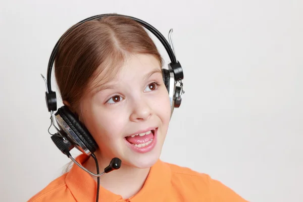 Kid singing — Stock Photo, Image