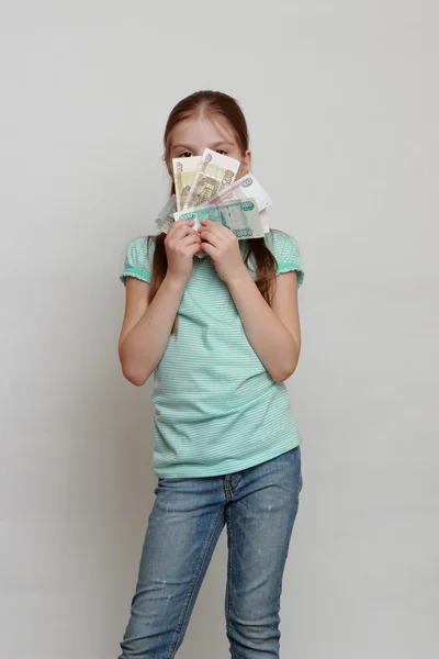 Kid on Business theme — Stock Photo, Image