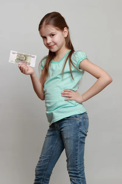 Niño en el tema de negocios — Foto de Stock