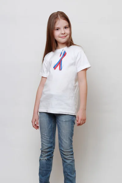 Patriotic kid — Stock Photo, Image