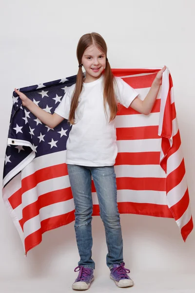 愛国心が強い子供 — ストック写真