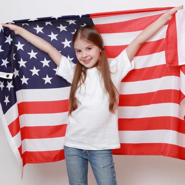 Patriotic kid — Stock Photo, Image