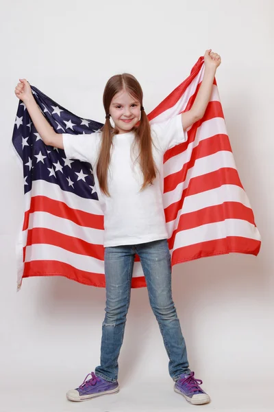 Patriotiska unge — Stockfoto