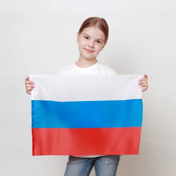 Proud russian kid — Stock Photo, Image