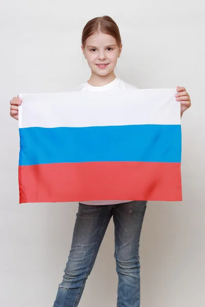 Dumny, rosyjski dziecko — Zdjęcie stockowe