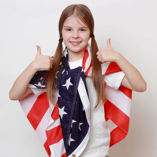 Patriotic kid Stock Picture