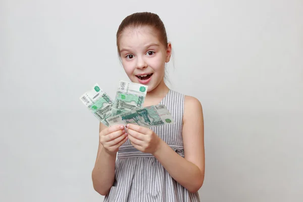 Niño en el tema de negocios — Foto de Stock