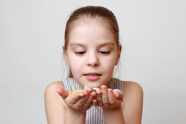 Enfant sur le thème de la nourriture — Photo