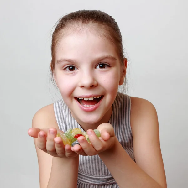 Enfant sur le thème de la nourriture — Photo