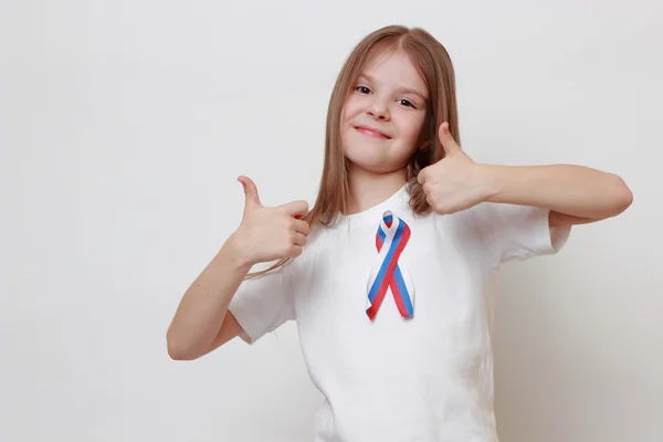 Patriotisches Kind — Stockfoto