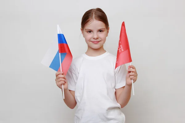 Patriottische kid — Stockfoto