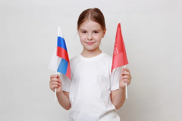 Patriottische kid — Stockfoto