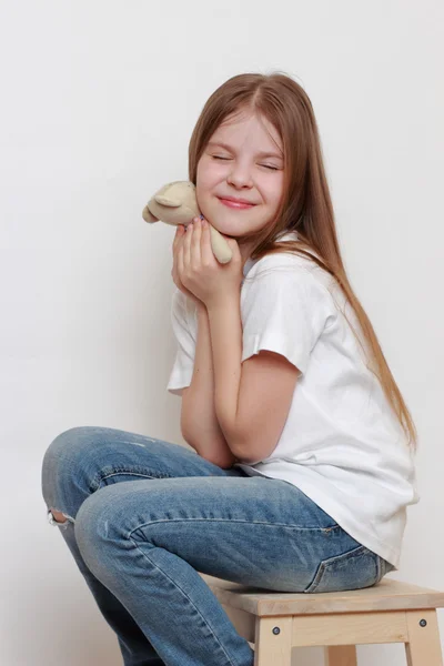 Toy and kid — Stock Photo, Image