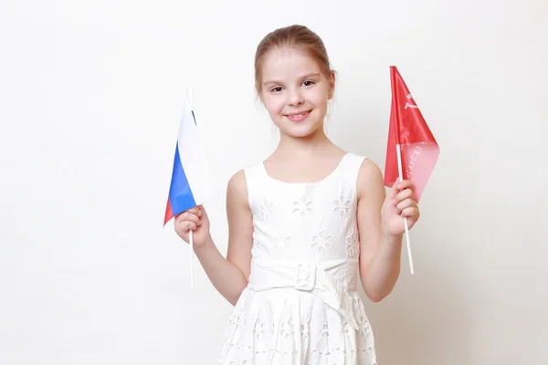 Patriottische kid — Stockfoto