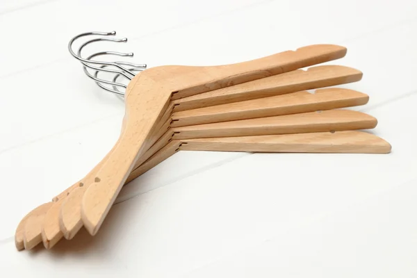 Wooden hangers — Stock Photo, Image