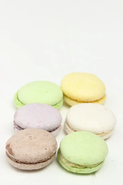 Delicious Fresh Macaroons Food Theme — Stock Photo, Image