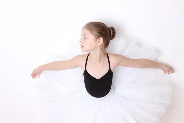Veselý obličej malá baletka — Stock fotografie