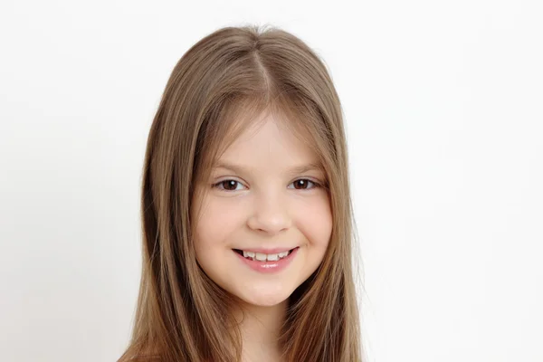 Lovely Portrait Beautiful Emotional Little Girl — Stock Photo, Image