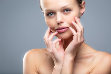 Bir çok kadın modeli Güzellik Portresi