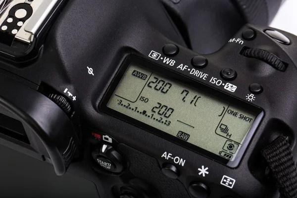 Profesyonel modern dslr fotoğraf makinesi — Stok fotoğraf