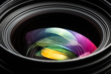 Profesyonel modern Dslr kamera llense ow anahtar görüntü