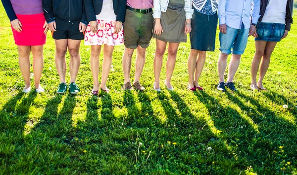 Nogi z grupy osób — Zdjęcie stockowe