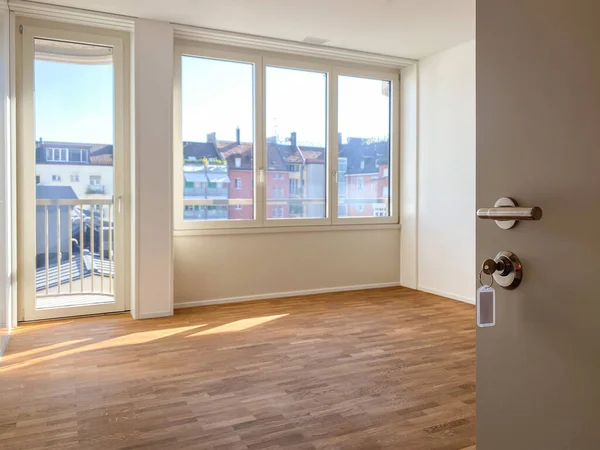 Bérlakás Tisztított Készen Áll Egy Bérlő Beköltözni Modern Világos Apartman — Stock Fotó