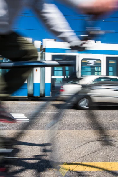 Concept de transport urbain, vélo — Photo