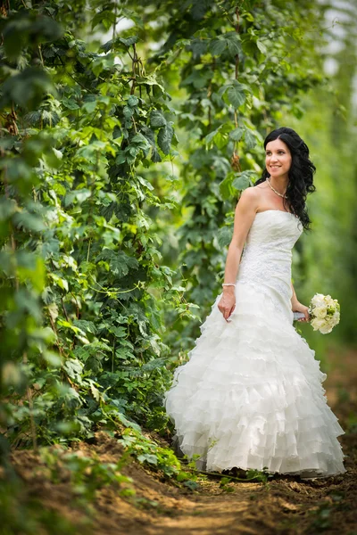 彼女の結婚式の日に豪華な花嫁 — ストック写真