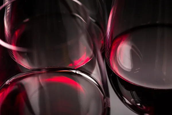 Glasses of red wine — Stock Photo, Image