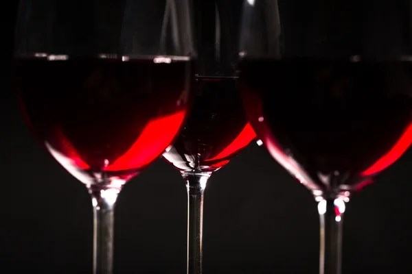 Glasses of red wine — Stock Photo, Image