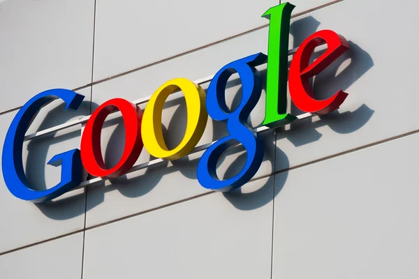Знак на будинку корпорація Google — стокове фото