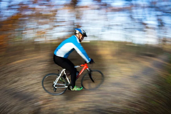 Bicycle riding in a city park — Stock Photo, Image