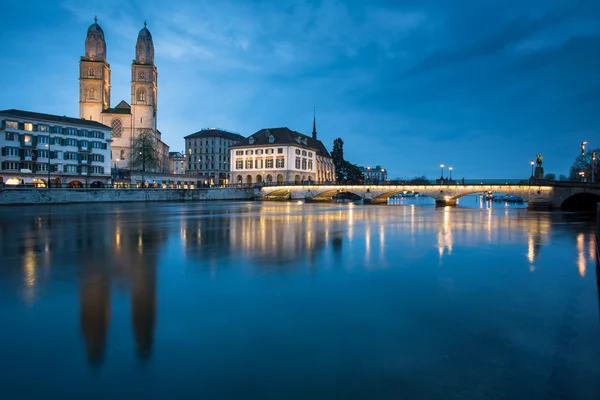 Zurich, Switzerland  -   Grossmunster church — Stock Photo, Image