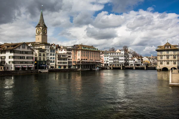 Uitzicht op de stad Zürich — Stockfoto