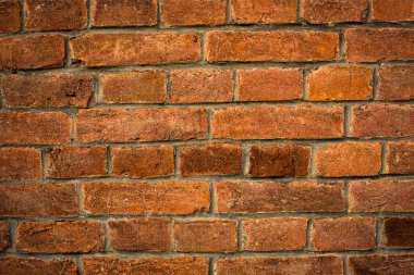 Kırmızı tuğla duvar arka plan skeç eccet ile yıpranmış